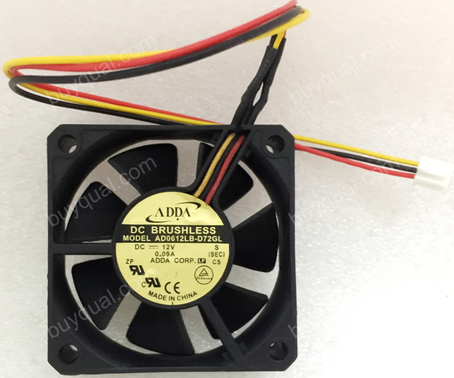 ADDA AD0612LB-D72GL 12V 0.09A 3wires Cooling Fan - Used ADDA AD0612LB-D72GL 12V 0.09A 3wires Cooling Fan - Used
